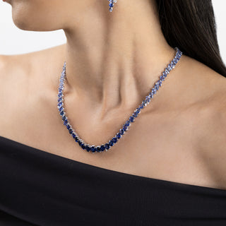 Mavi Blue Sapphire Ombré Necklace