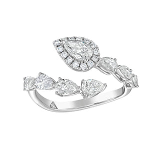 Amaryllis Diamond Wrap Ring - Jewelry - RUCHI New York