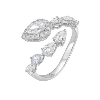 Amaryllis Diamond Wrap Ring - Jewelry - RUCHI New York
