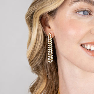 Arc Diamond Drop Earrings - Jewelry - RUCHI New York