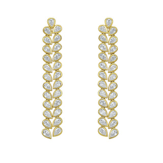 Arc Diamond Drop Earrings - Jewelry - RUCHI New York