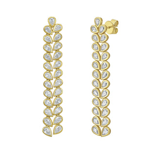 Arc Diamond Drop Earrings - Jewelry - RUCHI New York