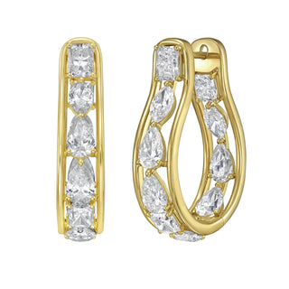 Arc Diamond Hoops - Jewelry - RUCHI New York