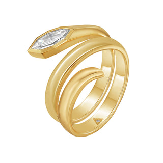 Aris Diamond Wrap Ring - Jewelry - RUCHI New York