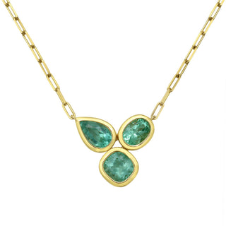 Arles Emerald Pendant Necklace - Jewelry - RUCHI New York