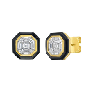 Black Velvet Diamond Studs - Jewelry - RUCHI New York