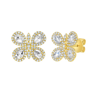 Butterfly Mini Diamond Stud Earrings - Jewelry - RUCHI New York