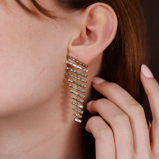 Casandra Diamond Chandelier Earrings - Jewelry - RUCHI New York