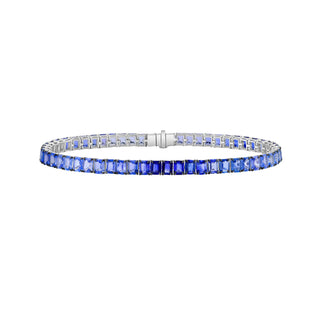 Celeste Blue Sapphire Tennis Bracelet - Jewelry - RUCHI New York