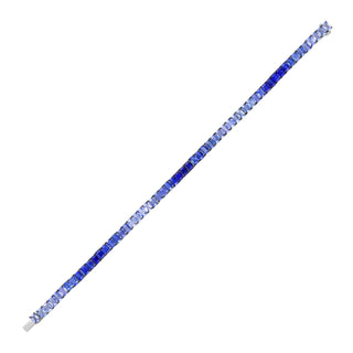 Celeste Blue Sapphire Tennis Bracelet - Jewelry - RUCHI New York