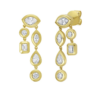 Ciara Diamond Drop Earrings - Jewelry - RUCHI New York