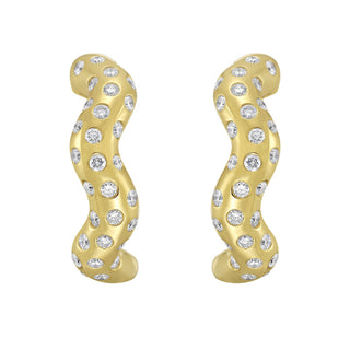 Circo Diamond Hoop Earrings - Jewelry - RUCHI New York