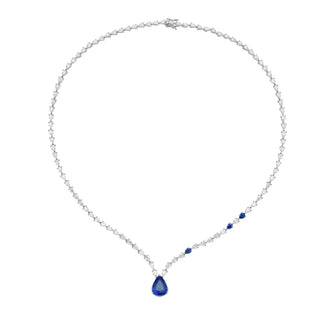 Concerto Blue Sapphire Pendant Necklace - Jewelry - RUCHI New York