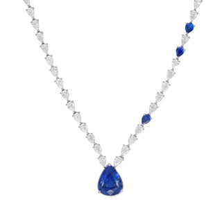 Concerto Blue Sapphire Pendant Necklace - Jewelry - RUCHI New York