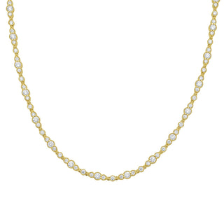 Corsia Diamond Bezel Necklace - Jewelry - RUCHI New York