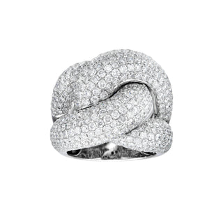 Diamond Waves Knot Ring - Jewelry - RUCHI New York