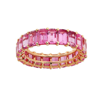 Dolce Pink Sapphire Anniversary Band - Jewelry - RUCHI New York