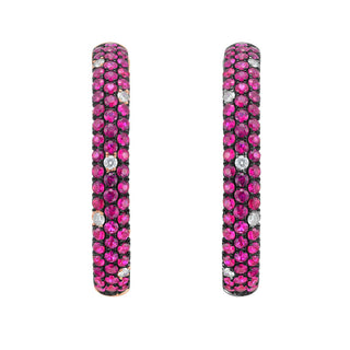 Élan Pavé Hoop Earrings - Jewelry - RUCHI New York