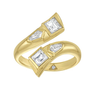 Elia Diamond Wrap Ring - Jewelry - RUCHI New York