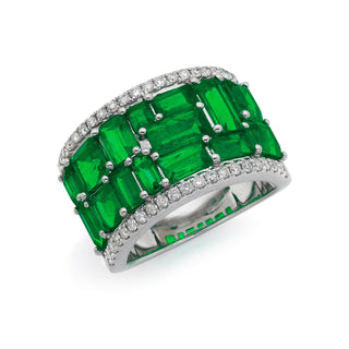 Enchanted Evening Nova Emerald Cocktail Ring - High Jewelry - RUCHI New York
