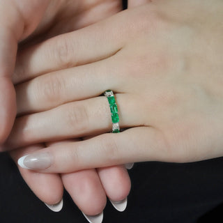 Esme Diamond and Emerald Band - Jewelry - RUCHI New York