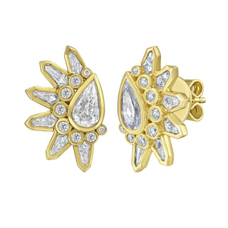 Étoile Diamond Spike Earrings - Jewelry - RUCHI New York