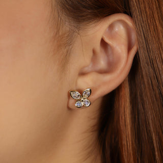 Eurema Butterfly Diamond Studs - Jewelry - RUCHI New York