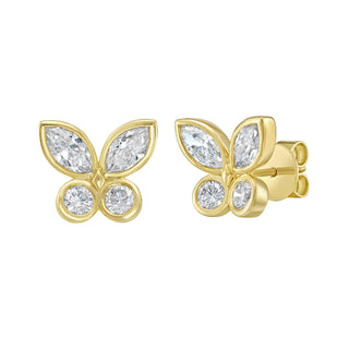 Eurema Butterfly Diamond Studs - Jewelry - RUCHI New York