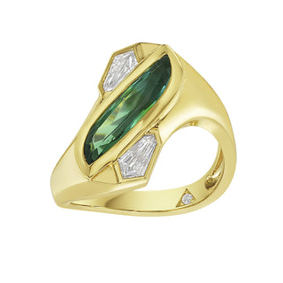 Fenix Green Tourmaline Cocktail Ring - Jewelry - RUCHI New York