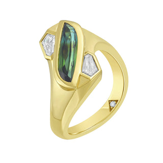 Fenix Green Tourmaline Cocktail Ring - Jewelry - RUCHI New York
