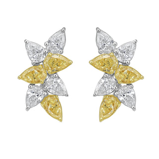 Floréa Fancy Diamond Studs - Jewelry - RUCHI New York