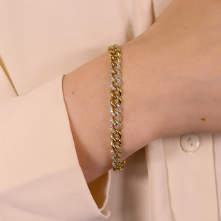 Floridita Chain Link Diamond Bracelet - Jewelry - RUCHI New York