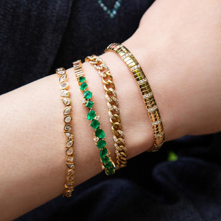 Floridita Chain Link Diamond Bracelet - Jewelry - RUCHI New York