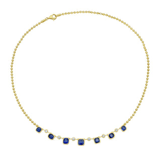 Fouquet Blue Sapphire Necklace - Jewelry - RUCHI New York