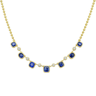 Fouquet Blue Sapphire Necklace - Jewelry - RUCHI New York