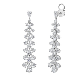 Glacies Linear Dangle Diamond Earrings - Jewelry - RUCHI New York