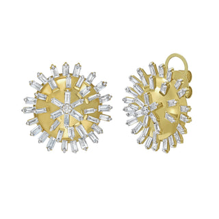 Hanabi Diamond Stud Earrings - Jewelry - RUCHI New York