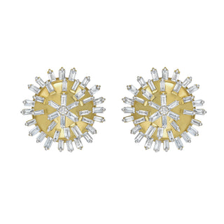 Hanabi Diamond Stud Earrings - Jewelry - RUCHI New York