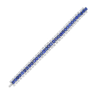 Harcourt Blue Sapphire Bracelet - High Jewelry - RUCHI New York
