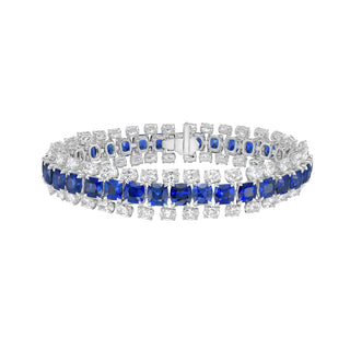 Harcourt Blue Sapphire Bracelet - High Jewelry - RUCHI New York