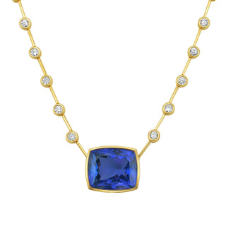 Indigo Tanzanite Pendant Necklace - Jewelry - RUCHI New York
