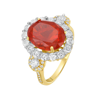 Isadora Fire Opal Ring - Jewelry - RUCHI New York
