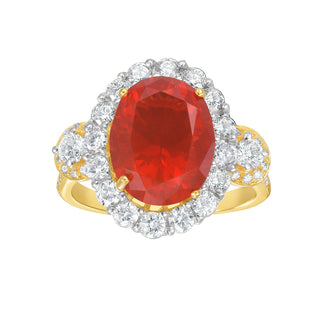 Isadora Fire Opal Ring - Jewelry - RUCHI New York