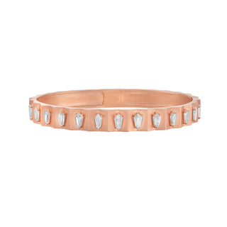 Katerina Diamond Bangle in Rose Gold - Jewelry - RUCHI New York