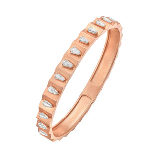 Katerina Diamond Bangle in Rose Gold - Jewelry - RUCHI New York