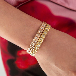 Katerina Diamond Bangle in Rose Gold - Jewelry - RUCHI New York