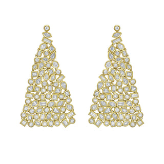 Klimt Diamond Statement Earrings - Jewelry - RUCHI New York