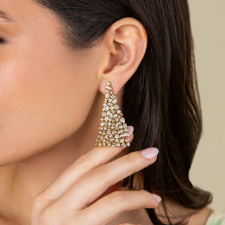 Klimt Diamond Statement Earrings - Jewelry - RUCHI New York