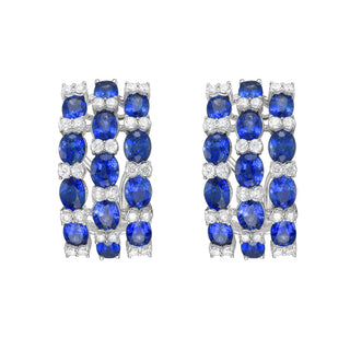 Louise Blue Sapphire Earrings - Jewelry - RUCHI New York