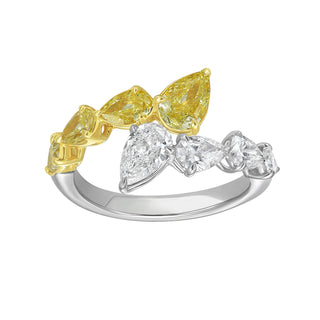 Lumina Fancy Diamond Wrap Ring - Jewelry - RUCHI New York